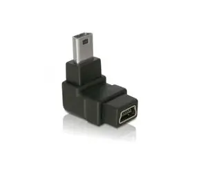 Adaptér USB mini B 5-pin 90° samec na USB mini B samice