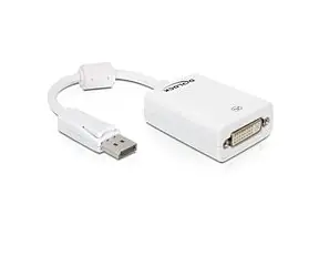 Delock adaptér DisplayPort (samec) na DVI 24+5 (samice), bílý