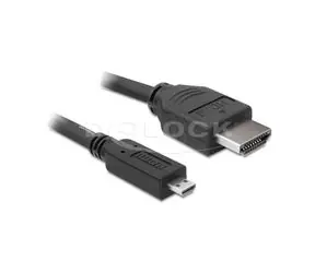Delock HDMI 1.4 kabel A/D samec/samec, délka 1 metr