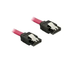 DeLock kabel SATA III  přímý / červený / 30 cm
