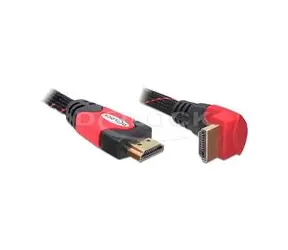Delock HDMI 1.4 kabel A/A samec/samec pravoúhlý, délka 1 metr
