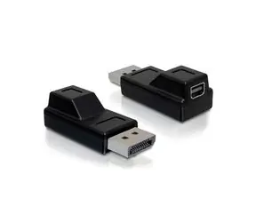 Delock adaptér Displayport samec > Displayport mini samice, černá