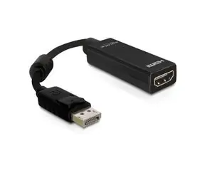 Delock Displayport 20pin samec > HDMI 19 pinový samice, délka 12,5 cm