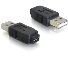 DeLock redukce z micro USB A+B samice na USB A samec