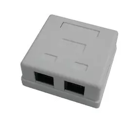 UTP Zásuvka / cat.5e / 2-Port bílá