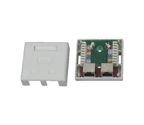 STP dvojzásuvka nad omítku - 2 x RJ45