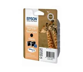 EPSON cartridge T0711H black twinpack (žirafa)