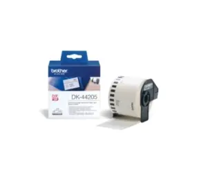 Brother - DK 44205 (papírová role bílá 62mm x 30,48m) - snadno odstranitelná