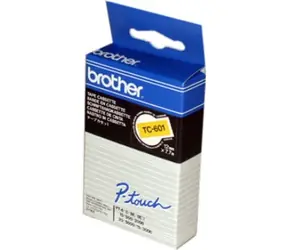 Brother - TC-601, žlutá/černá (12mm)