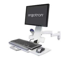 ERGOTRON 200 Series Combo Arm bílá / Nástěnný držák na LCD, klávesnici a myš