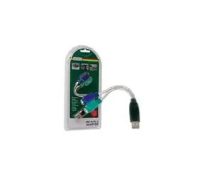 DIGITUS převodník USB na PS/2, 2xMiniDin6/F, USB A/M