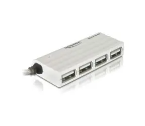 Delock externí slim USB 2.0 hub 4portový