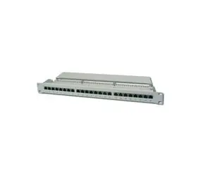 DIGITUS Patch Panel, CAT5E, stíněný, 24x 8P8C LSA, 1U, šedý