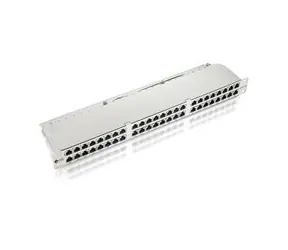 UTP Patchpanel, equip, Cat.6e, 48-Port,black