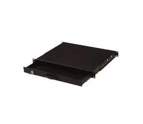 DIGITUS 19" uzamykatelný šuplík na klávesnici 1U černý RAL 9005