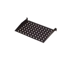 Digitus 19" pevná police 1U,ventilační otv.,černá,nosn. 15kg, 400x44mm