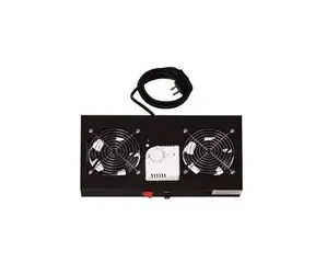 Digitus 19" větrací jednotka, 1U, 2 ventilátory, černá