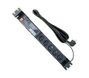 Triton 19" napájecí panel ACAR 504WF/3m 5x220VBK