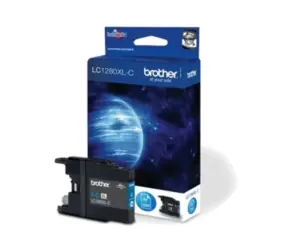 Brother LC-1280XLC originálníní cartridge / MFC-J6510DW, MFC-J6710DW / 1.200 stran / Modrá