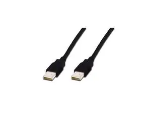 Digitus USB kabel A/samec na A/samec, černý, Měď, 1m