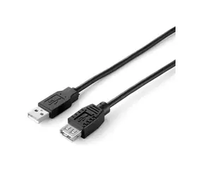 equip USB 2.0 produžovací A->A  3,0m M/F, černý