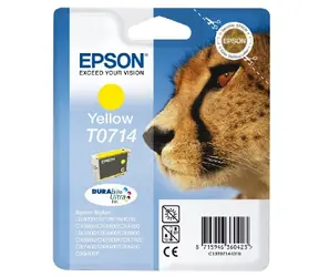 Epson T0714 originální cartridge / 5.5 ml / Žlutá