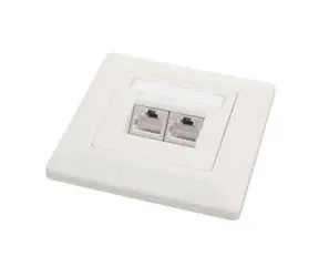 Zásuvka Solarix CAT5E STP 2 x RJ45 pod omítku bílá