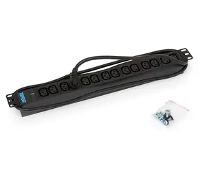 Triton Rozvodný panel 19" 1U; 14xIEC320 C13 zásuvka max. 10 A; 3x1,5 mm, 2m, kabel + zástrčka IEC320 C14, RAL9005