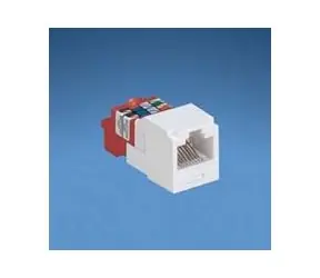Panduit modul, UTP, C5E, bílý CJ588AW
