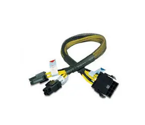 AKASA kabel redukce napájení 8Pin(M) to 8Pin/2x4Pin(F) 30cm