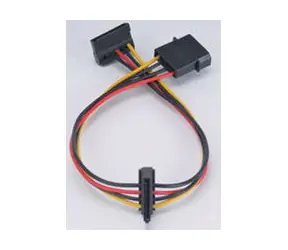 AKASA Redukce AK-CBPW01-30 4pin Molex na 2x 15pin SATA Power 30 cm