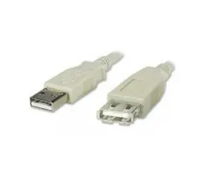 Wiretek Kabel USB2.0 A-A 0,75m prodlužovací (A-M/A-F)