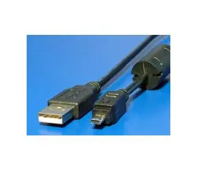 Wiretek Kabel USB2.0 A-mini PANASONIC 8pin 1,8m černý