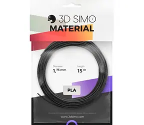 3DSimo Filament PLA - černá & zlatá & šedá 15m