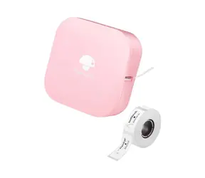 Phomemo Přenosná tiskárna štítků Q30 růžová / USB-A na USB-C/4x baterie AAA / Bluetooth