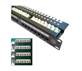 OEM Patch p. 24p c5e,1U,LSA Krone, vyvazovací panel, černý