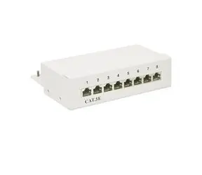 PremiumCord Mini Desktop Patch Panel Cat5e, 8xRJ45