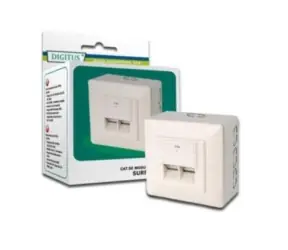 DIGITUS Zásuvka 2xRJ45 na omítku, STP Cat6