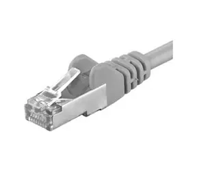 PremiumCord SFTP CAT6A 30m / Patch kabel / RJ45-RJ45 / šedá
