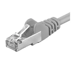 PremiumCord FTP CAT6 1m / Patch kabel / RJ45-RJ45 / šedá