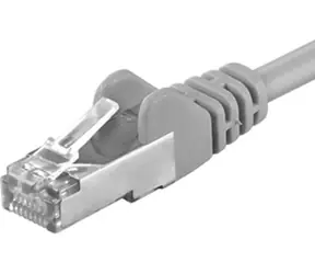 PremiumCord FTP CAT6 20m / Patch kabel / RJ45-RJ45 / šedá