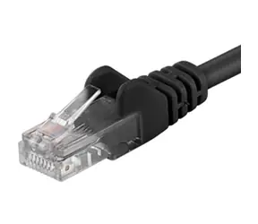 PremiumCord UTP CAT6 0.5m / Patch kabel / RJ45-RJ45 / černá