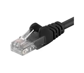 PremiumCord UTP CAT5E 0.5m černá / Patch kabel / RJ45-RJ45