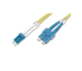 DIGITUS Fiber Optic Patch Cord, LC to SC Singlemode 09/125 µ, Duplex Length 10m