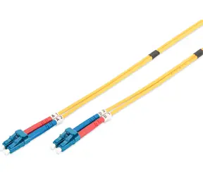 DIGITUS Fiber Optic Patch Cord, LC to LC Singlemode 09/125 µ, Duplex Length 10m