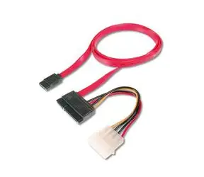 PremiumCord kabel SATA datový + napájecí 0.5m