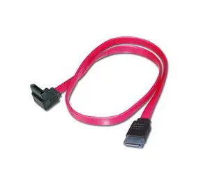 PremiumCord Kabel SATA 0,3m, 1x90° 1x rovný  