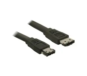 PremiumCord Kabel eSATA-eSATA, 50 cm,stíněný,černý
