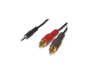 PremiumCord Kabel Jack 2.5mm stereo - 2x Cinch M 2m