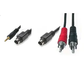 PremiumCord Kabel S-Video+3,5Jack-S-Video+2xCINCH 2m